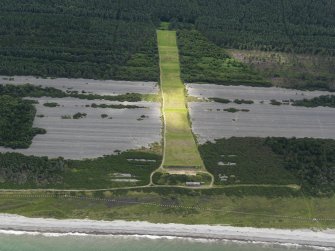 Oblique aerial view centred on the rifle range , taken from the NNE.