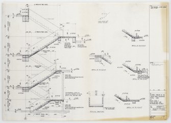 National Museum of the Libyan Arab Jamahiriya, Tripoli, Libya.
Main stair 5 cross section and reinforcement details.