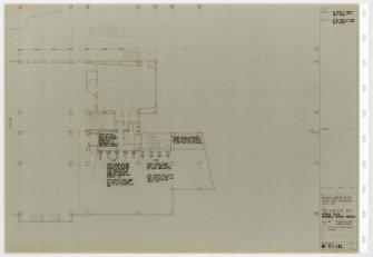 National Museum of the Libyan Arab Jamahiriya, Tripoli, Libya.
First floor plan east. Interior design. Mechanical services interface.