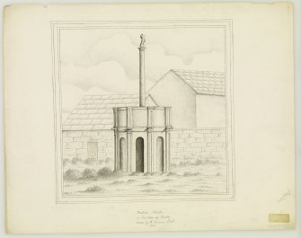 Drawing of Preston Cross.