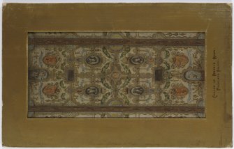 Copy drawing of "Ceiling of Priests Room Falkland Palace". Inscribed on Verso: Designed By Thomas
Bonnar & Executed for Ld Bute at Falkland Palace 1895