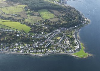 General oblique aerial view looking towards Ardbeg, taken from the ESE.