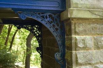 Detail of ironwork supports