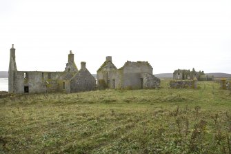 Rear view of Chamberlain's House and Old Vallay House, with Vallay House in the distance, taken from NE