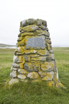 View of monument to George Beveridge, Vallay