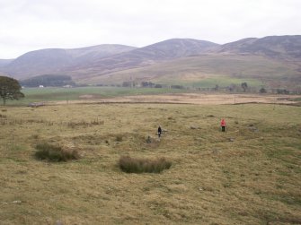 The Drums: aerial photograph looking NE, with NE range and yard in foreground