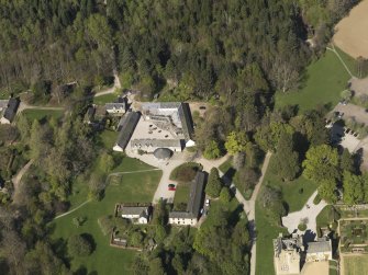 Oblique aerial centred on the farmstead.