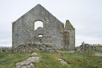 View of Berneray Parliamentary Church, taken from north north west