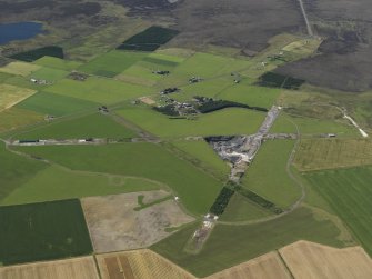 Oblique aerial view centred on Skitten airfield, taken from the SE.