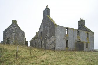 View of Old Vallay House and the Chamberlain's House, Vallay, taken from S