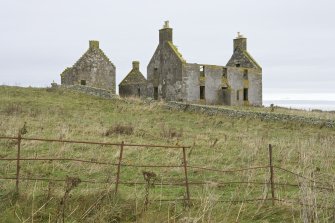General view of Old Vallay House and the Chamberlain's House, Vallay, taken from S