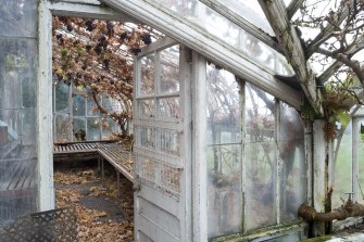 Glasshouse. Interior. S Section. View from NW