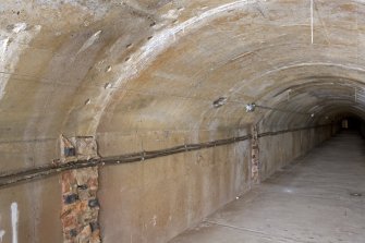 Interior. View of main tunnel showing brick work.