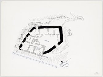 Publication drawing. Duntrune Castle; plan. 
