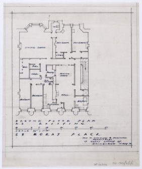 Second floor plan as existing.