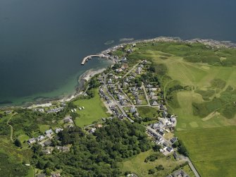 General oblique aerial view of Carradale, taken from the WNW.