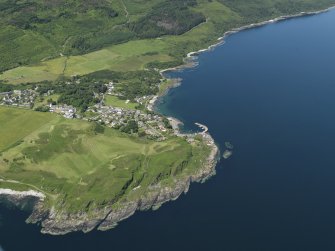 General oblique aerial view  of Carradale, taken from the SSE.