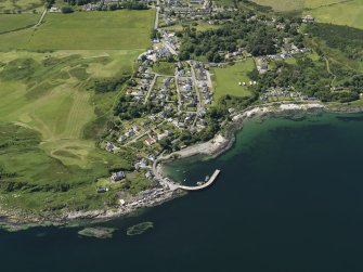 General oblique aerial view  of Carradale, taken from the E.