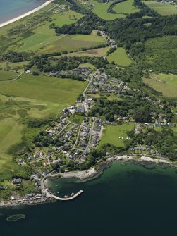 General oblique aerial view of Carradale, taken from the E.