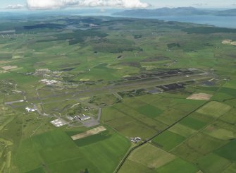 General oblique aerial view centred on the airfield, taken from the SSW.