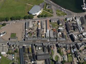 Oblique aerial view centred on the Longrow, taken from the WSW.