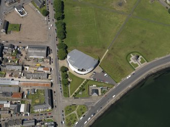 Oblique aerial view centred on the Aqualibrium , taken from the SSE.