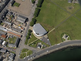 Oblique aerial view centred on the Aqualibrium , taken from the SE.