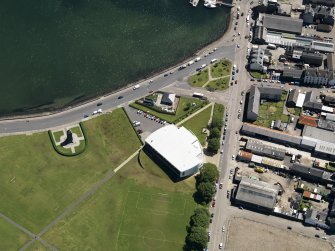 Oblique aerial view centred on the Aqualibrium , taken from the NW.