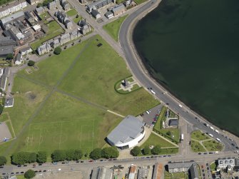 Oblique aerial view centred on the Aqualibrium , taken from the WSW.