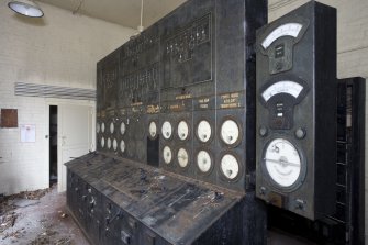 Interior of main panel (switchgear) in switch house.