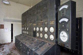 Interior, detail of main switch panel (switchgear).