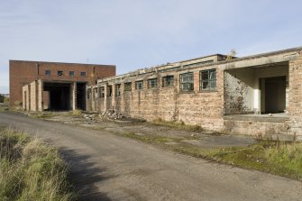 View from S of kitchen block with power house in the background.