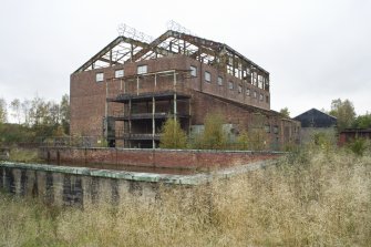 View from the NE of the remains of the main G.N. house with the .