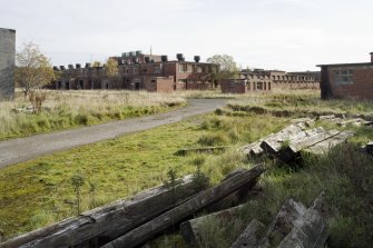 General view from NW of the nitrating house block.