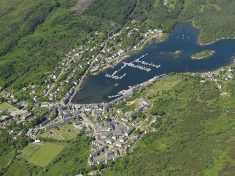 General oblique aerial view centred on the village, taken from the S.