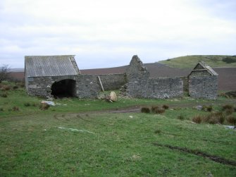 View of surviving building from the SW.