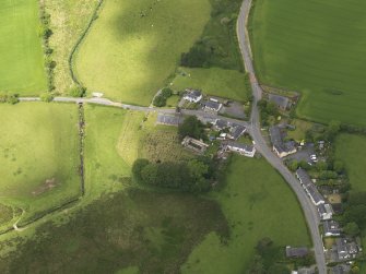 Oblique aerial view of Dalton Old Parish Church, taken from the SE.