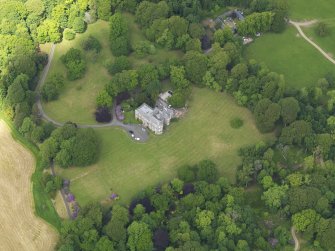 Oblique aerial view of Argrennan House, taken from the SE.