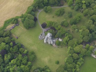 Oblique aerial view of Argrennan House, taken from the NE.