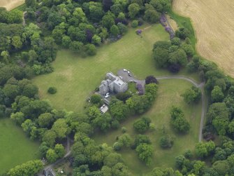 Oblique aerial view of Argrennan House, taken from the NW.