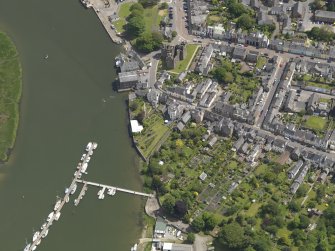 Oblique aerial view of Kirkcudbright centred on Blair House, taken from the W.