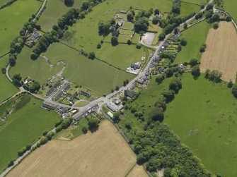 General oblique aerial view of Dundrennan, taken from the N.