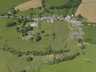 General oblique aerial view of Dundrennan, taken from the ESE.