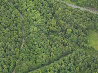 Oblique aerial view of The Temple at Cally, taken from the S.