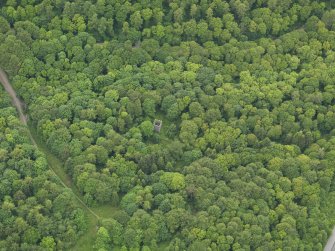 Oblique aerial view of The Temple at Cally, taken from the E.