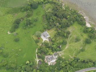Oblique aerial view of Ardwall House and steading, taken from the NW.