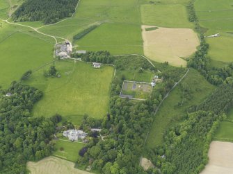 General oblique aerial view of Kirkdale House, taken from the SSE.