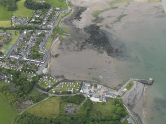 General oblique aerial view of Garlieston, taken from the SSE.