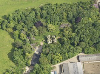 Oblique aerial view of Castlewigg country house, taken from the NW.