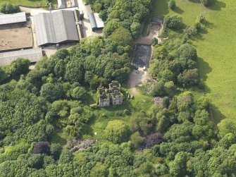 Oblique aerial view of Castlewigg country house, taken from the SE.